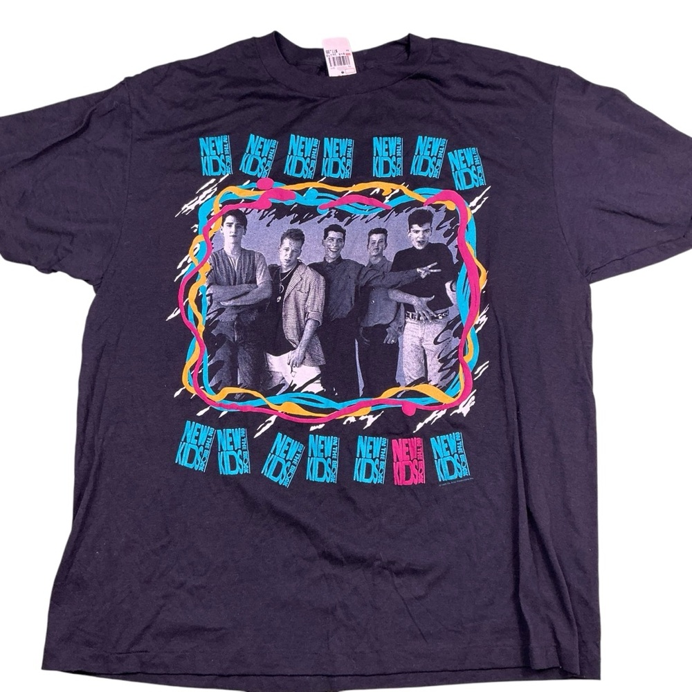 Vintage New Kids on the Block 1998 tour single stitch T-shirt USA made NOS